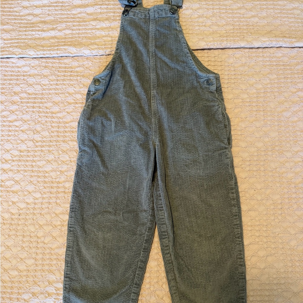 Zara Grey Corduroy Overalls